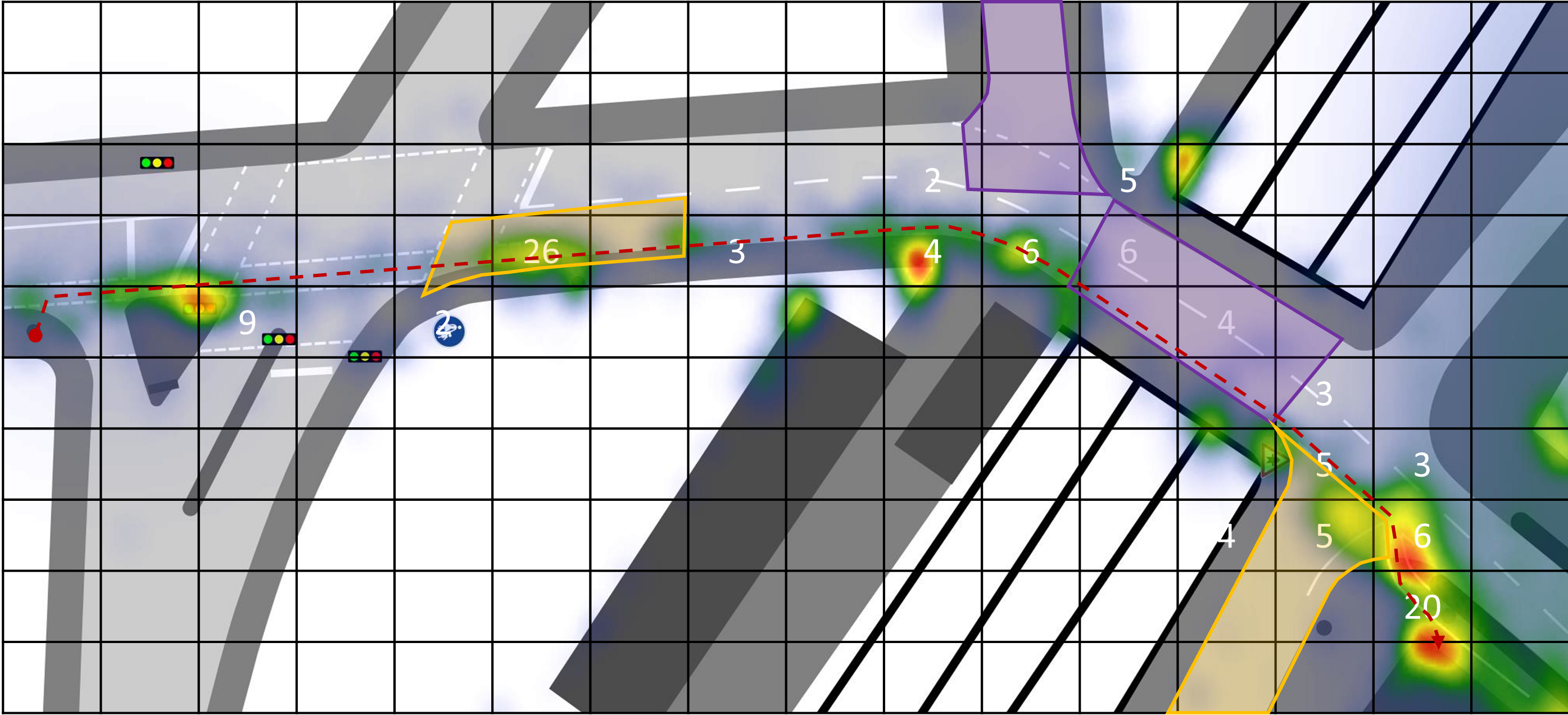 Illustration gaze distribution